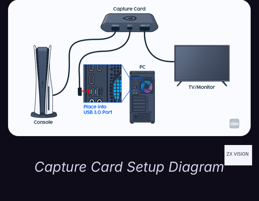 Capture card setup diagram
